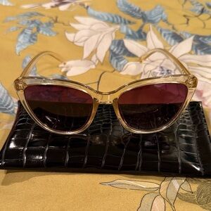 Rachel Zoe Clear/gold tint Nina Sunglasses